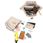 Sac seau Femme en cuir PU Froncé – Cordon & Fermeture Magnétique MYNELIA