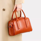 Sac Bowling cuir ciré véritable Femme – Crossbody Luxe