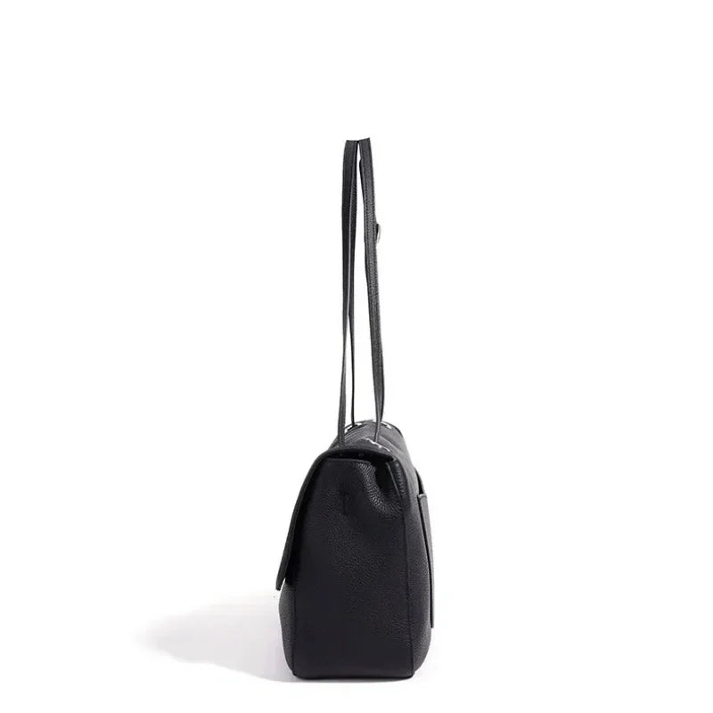 Sac en cuir véritable Satchel  Rabat Sequins