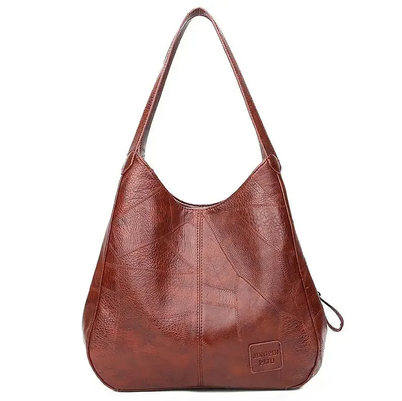 Sac à main vintage – Double anse & Bandoulière teintes chaudes MYNELIA