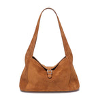 Sac bandoulière en cuir de vache suédé-Doux, Durable, Style Casual Chic MYNELIA