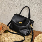 Sac Tote Cuir Véritable Souple Format Compact