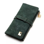 Portefeuille en cuir PU Multi-Compartiments Clutch