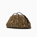 Sac bandoulière Clutch Femme – PU plissé imprimé- Style tendance