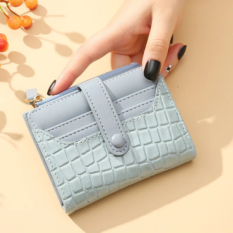 Portefeuille Paillettes Femme – Porte-Monnaie Compact Chic MYNELIA