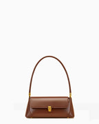 Sac baguette femme en cuir de vachette – 28 × 13 × 9 cm