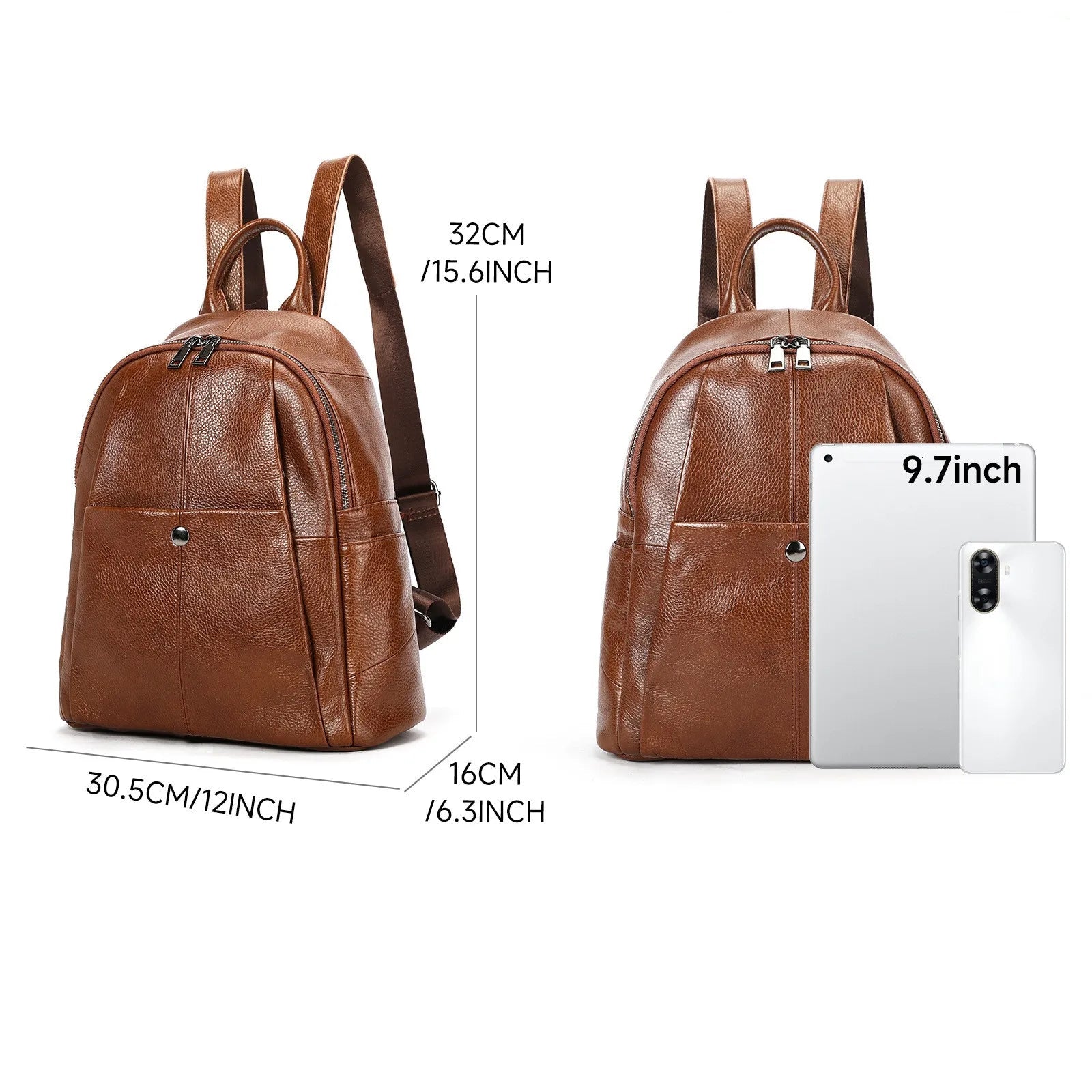 Sac à dos cuir vache – Casual polyvalent