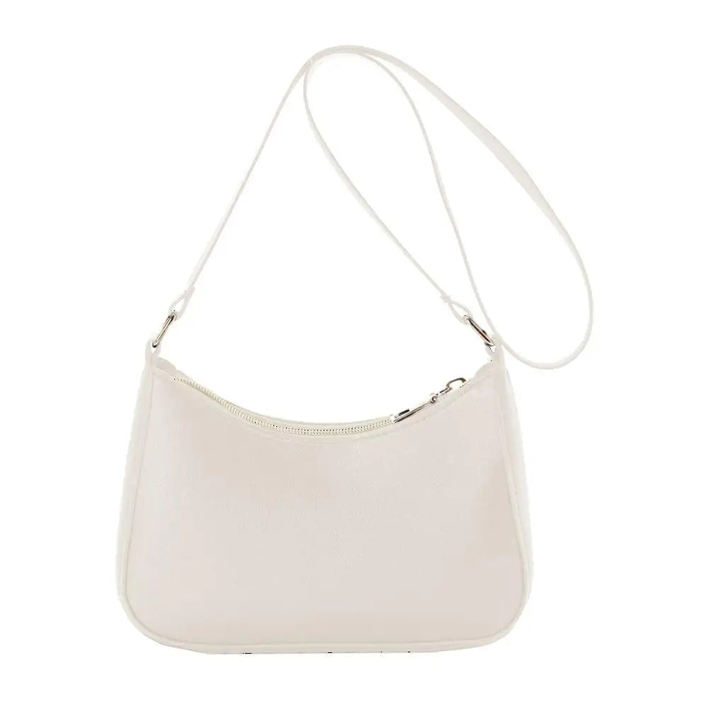 Sac à main bandoulière en cuir Verni -Style Minimaliste Rétro MYNELIA