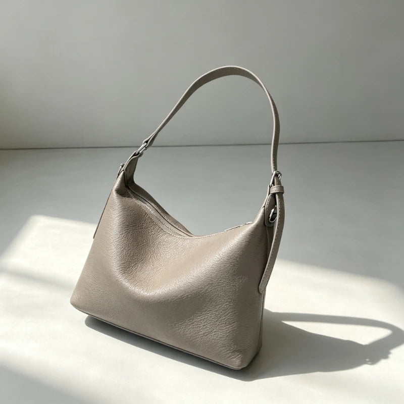 Sac Cuir Première Couche Natural Texture Organique