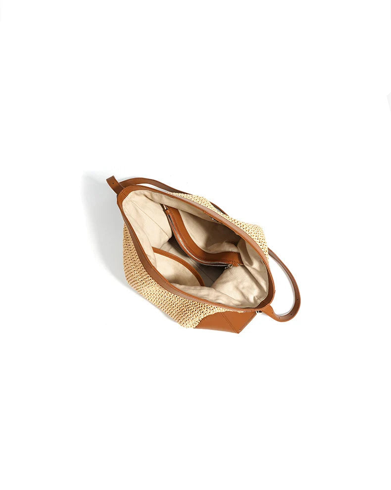 Sac à bandoulière Tote  Tressée Artisanale – Bohème Chic Été
