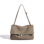 Sac en cuir véritable Satchel  Rabat Sequins