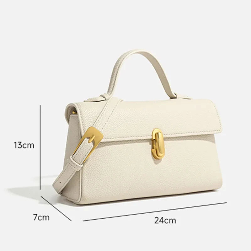 Sac à main cuir véritable– Pochette enveloppe Chic bandoulière MYNELIA