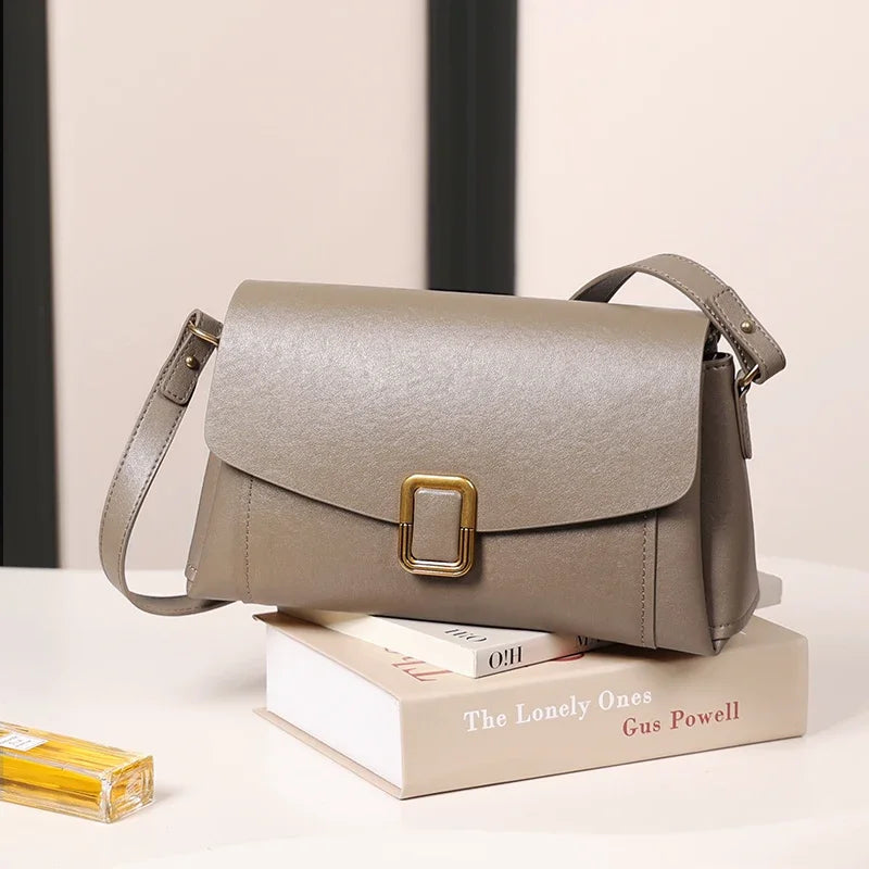 Sac à main bandoulière cuir véritable femme – Style Rétro