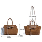 Grand sac Tote en Cuir Splitté Souple  Design
