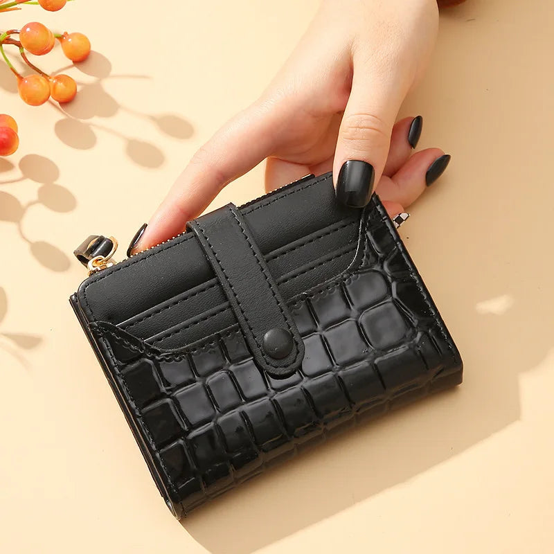 Portefeuille Paillettes Femme – Porte-Monnaie Compact Chic MYNELIA