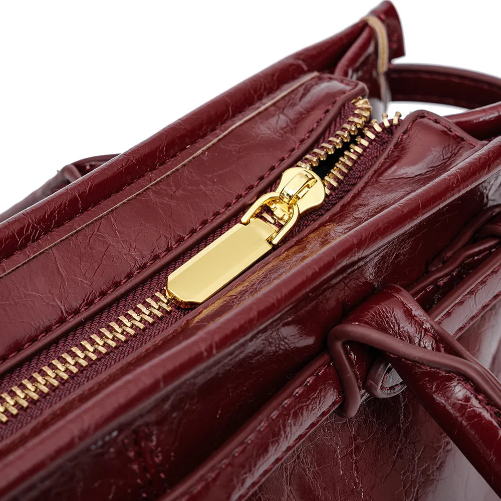 Sac à bandoulière Boston – Cuir ciré Microfibre