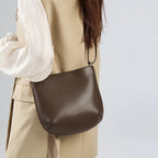 Damen lässige Mini-Umhängetaschen aus Rindsleder, weiche Echtleder-Handtasche, Damen Designer Luxus Kleine Umhängetasche für Handys