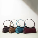 Sac à main guir Givré forme coussin – Style vintage MYNELIA