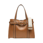 Grand sac tote femme en simili cuir PU – Fermoir, style minimaliste