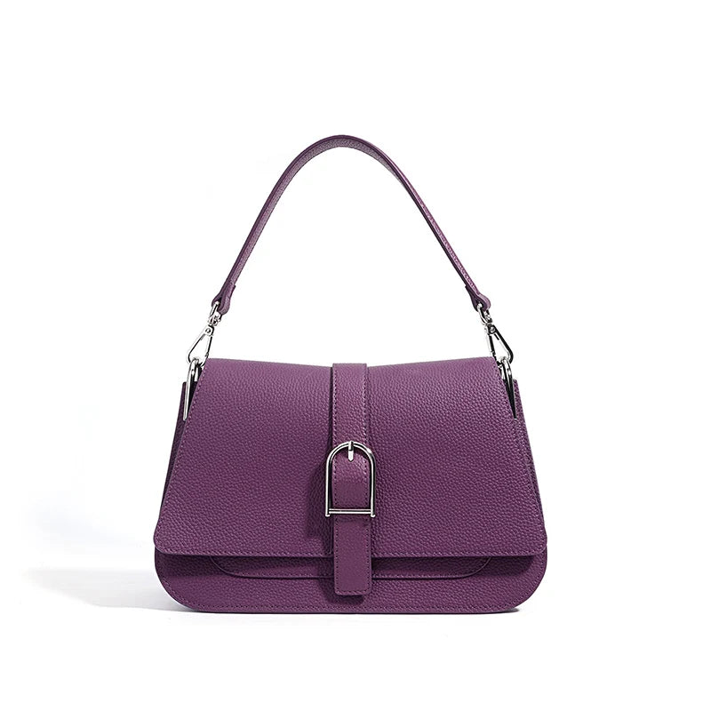 Sac bucket en cuir véritable souple – Doublure Cuir, Fermeture Hasp