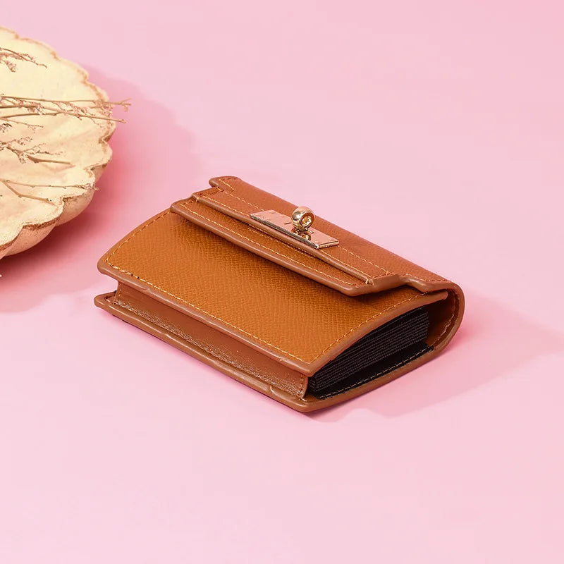 Portefeuille compact accordéon Femme – Anti-Magnétique & Multi-Cartes MYNELIA