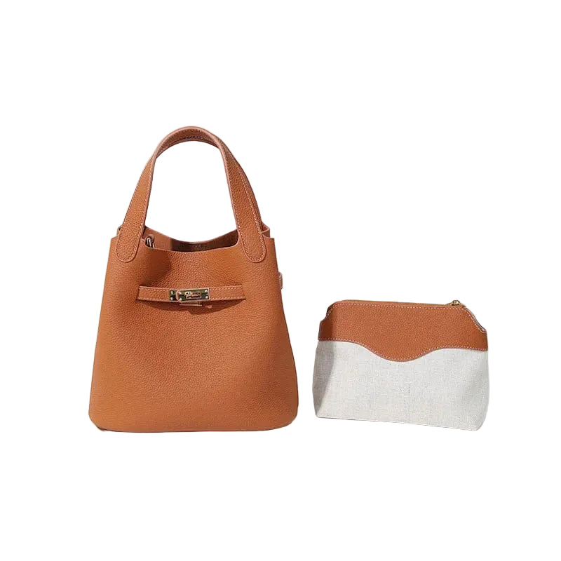 Sac seau cuir vache première couche – Style street chic MYNELIA