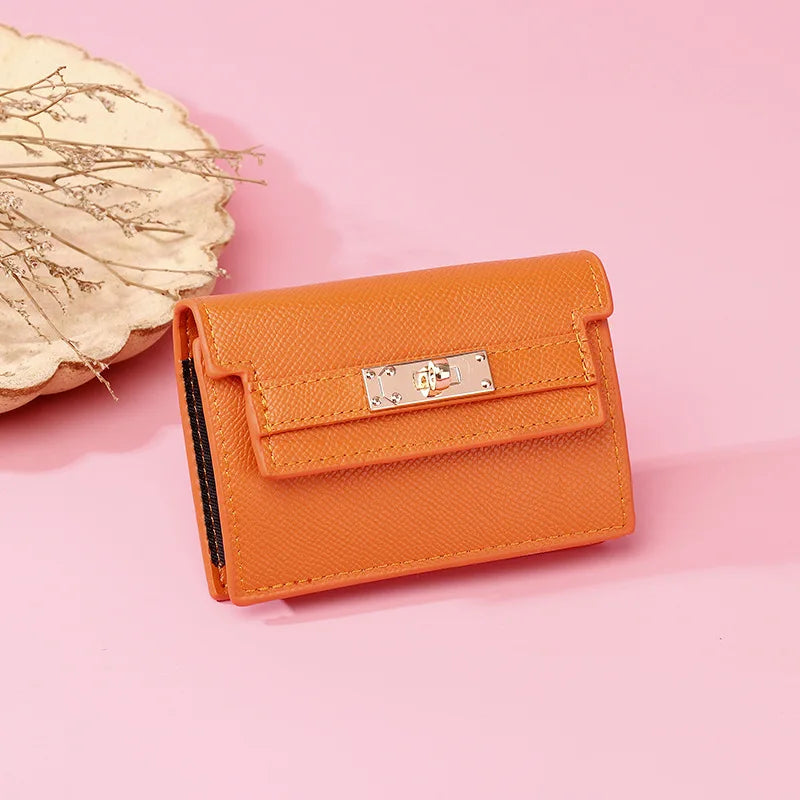 Portefeuille compact accordéon Femme – Anti-Magnétique & Multi-Cartes MYNELIA