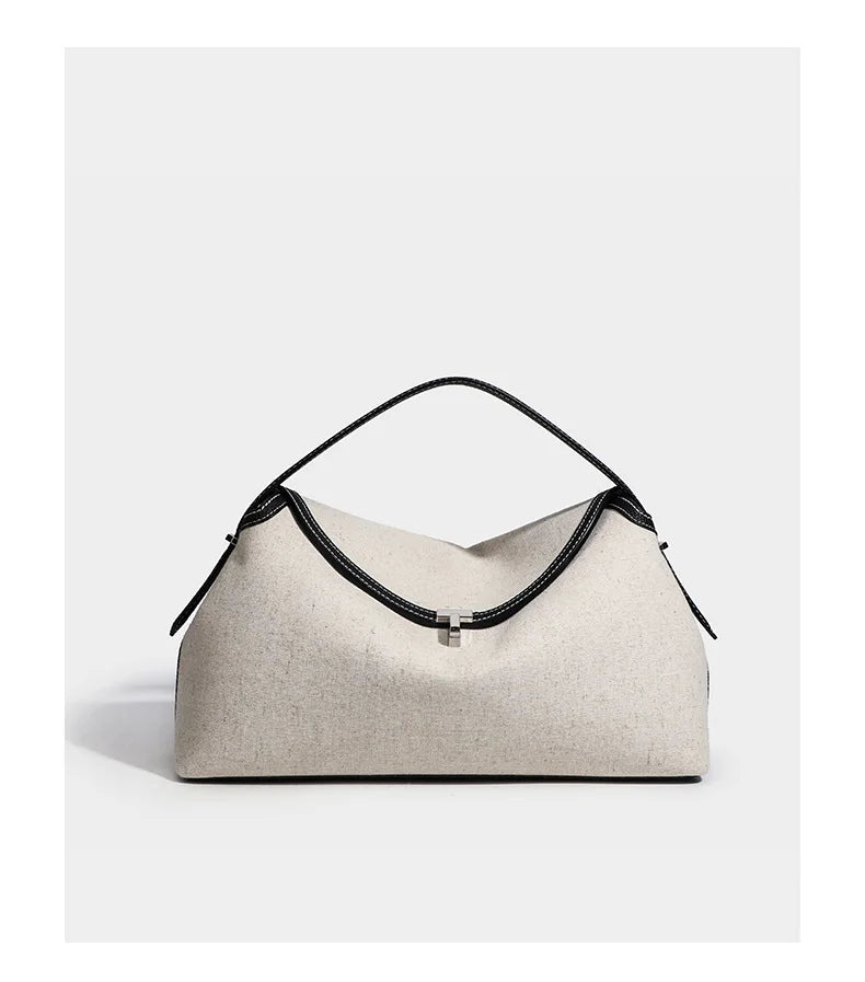 Sac à main Minimaliste-Cuir verni — Le Quotidien Épuré MYNELIA