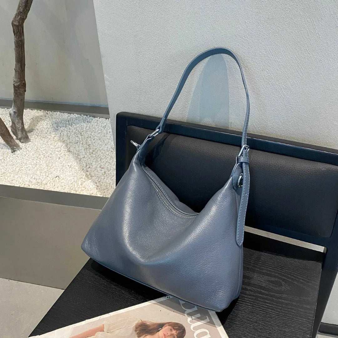 Sac Cuir Première Couche Natural Texture Organique