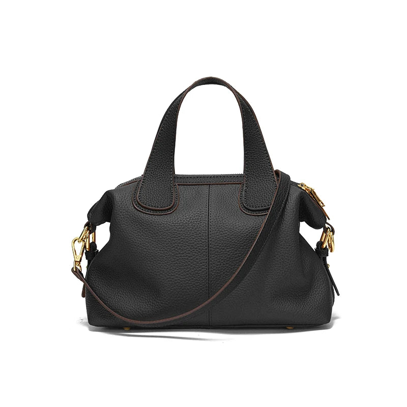 Sac Trapèze Cuir Véritable – Grande Capacité Femme MYNELIA