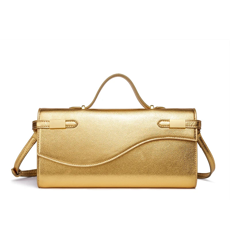 Vintage Boston-Tasche aus PU-Leder – schicke Clutch & Umhängetasche