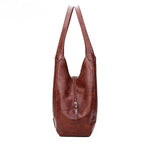 Sac à main vintage – Double anse & Bandoulière teintes chaudes MYNELIA