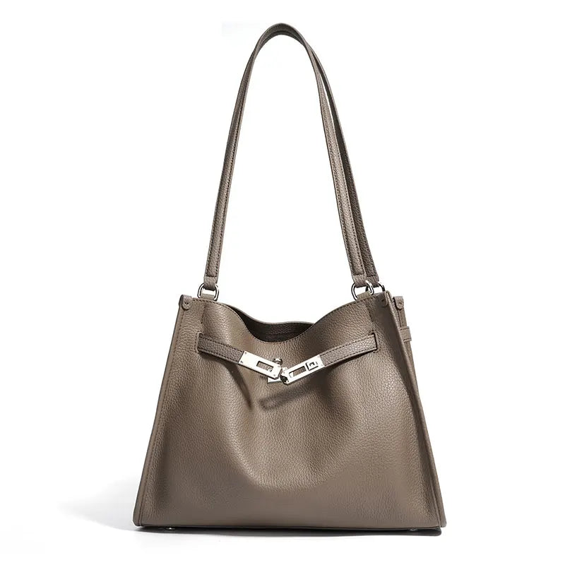 Sac à main Tote Bag Cuir véritable Femme — La Pièce Maîtresse MYNELIA