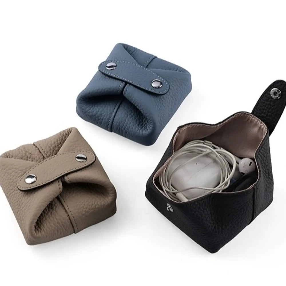 Porte-monnaie cuir de vache Multifonction – Style Coréen MYNELIA
