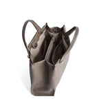 Sac cabas souple en cuir véritable à poches intérieures