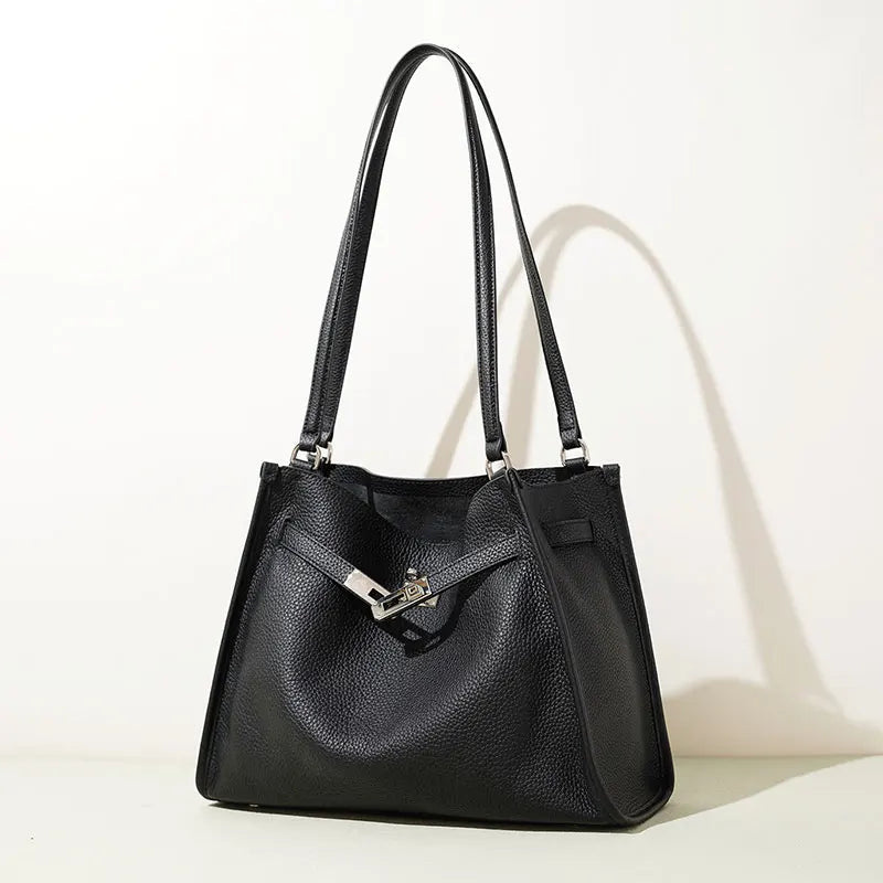 Sac à main Tote Bag Cuir véritable Femme — La Pièce Maîtresse MYNELIA