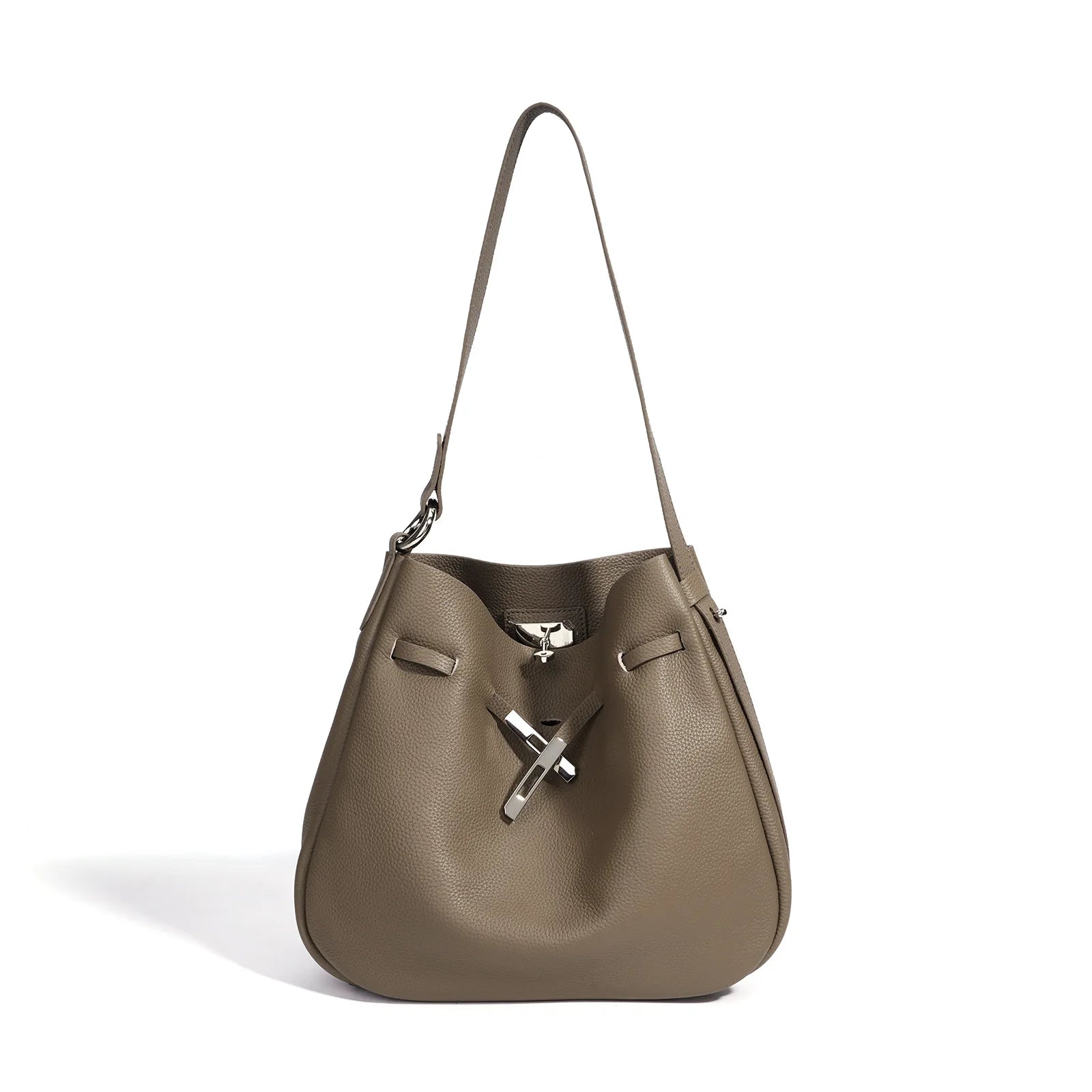 Sac seau cuir véritable – Grande Capacité Tote