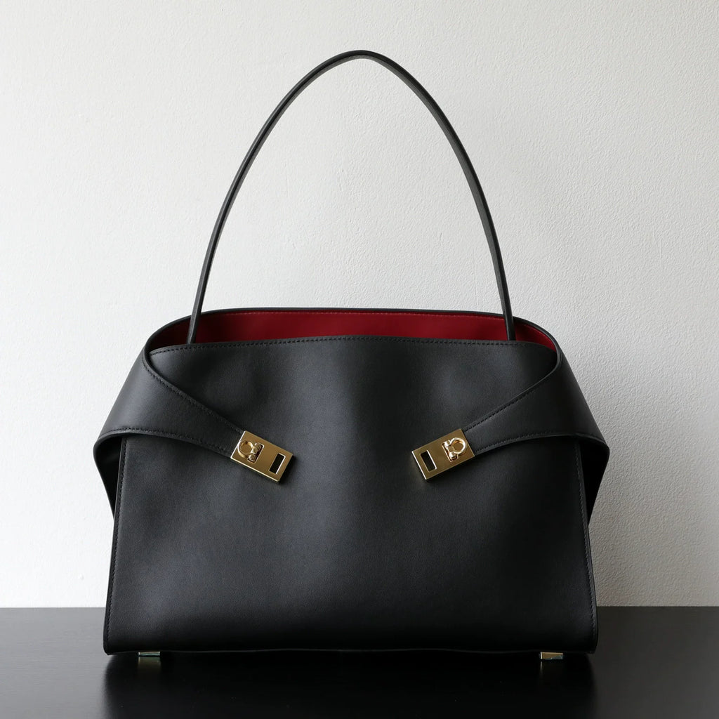 Sac Tote en Cuir  Véritable Appliqués Déco