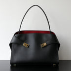 Sac Tote en Cuir  Véritable Appliqués Déco