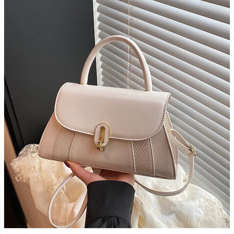 Sac  bandoulière PU Cuir Boucle Cadenas Femme