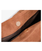 Sac Tote Boston PU Souple Imperméable Rivets Rétro