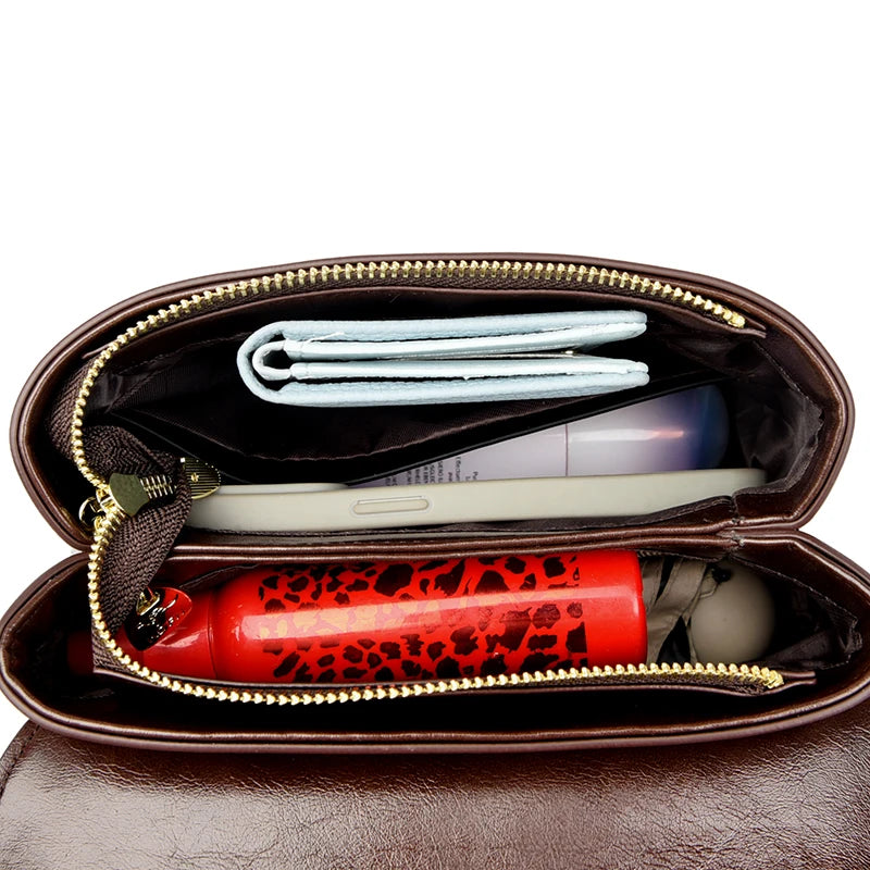 Luxuriöse Umhängetasche mit großer Kapazität, mehrschichtig, hochwertiges Leder, Handtasche, Damen, Designer-Umhängetasche, Tragetasche für Damen