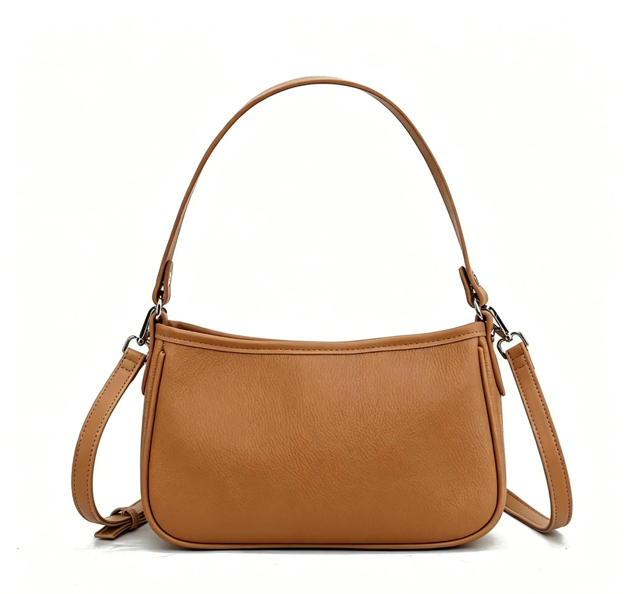 Sac à main en Cuir PU souple – Poche Intérieure,Style Casual Chic