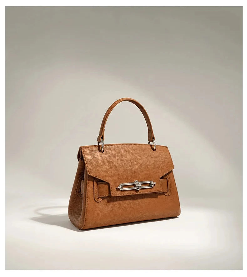 Sac en Cuir véritable Rigide Doublure Coton