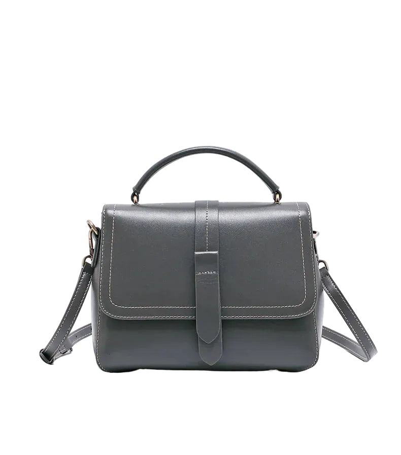 Sac à main cuir véritable vintage – Bandoulière & Épaule