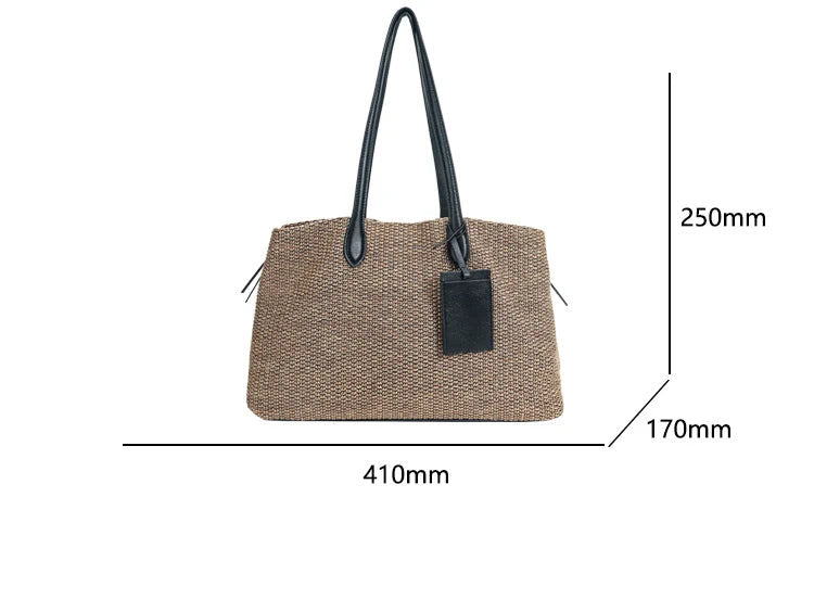 Sac tote cuir – Grande capacité Été