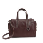 Sac Satchel Cuir Souple Doublure Poches Épaule Croisé