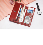 Portefeuille en cuir  véritable – Protection RFID, Grande capacité