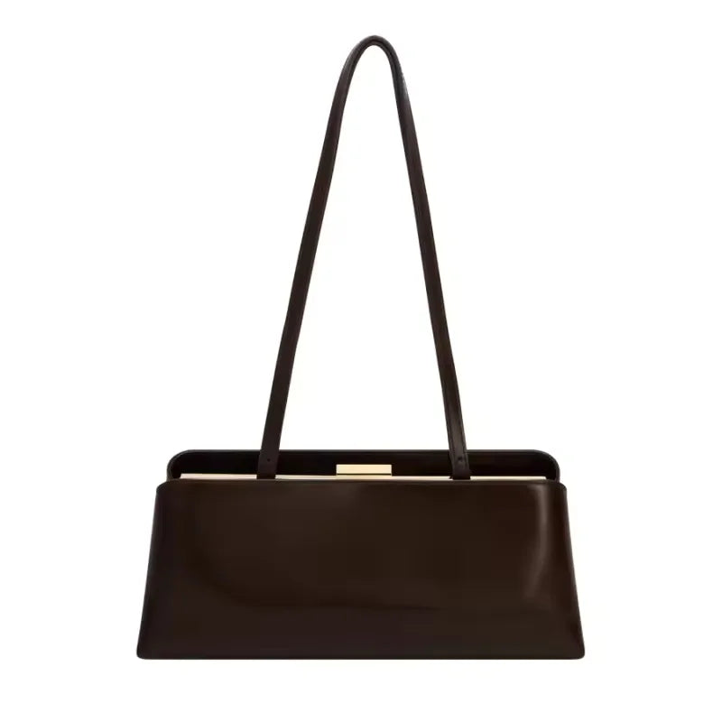 Sac Baguette Microfibre Fermoir Frame Épaule Croisé