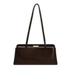 Sac Baguette Microfibre Fermoir Frame Épaule Croisé